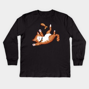 Ginger Cat Kids Long Sleeve T-Shirt